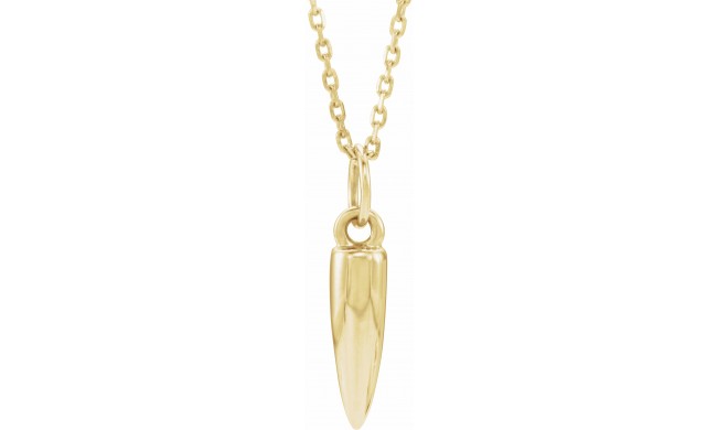 14K Yellow Geometric 16-18 Necklace