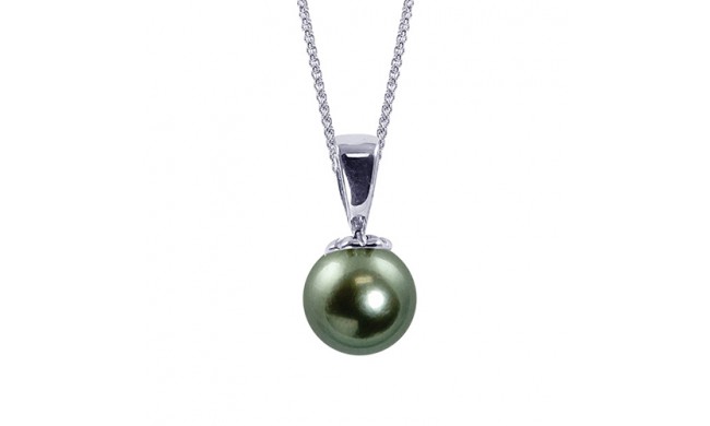 Imperial Pearl 14k White Gold Tahitian Pearl Drop Pendant