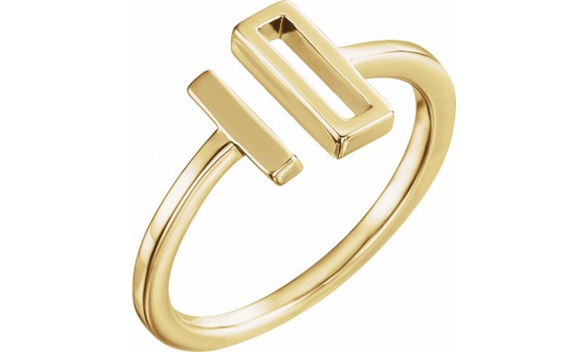 14K Yellow Bar Ring