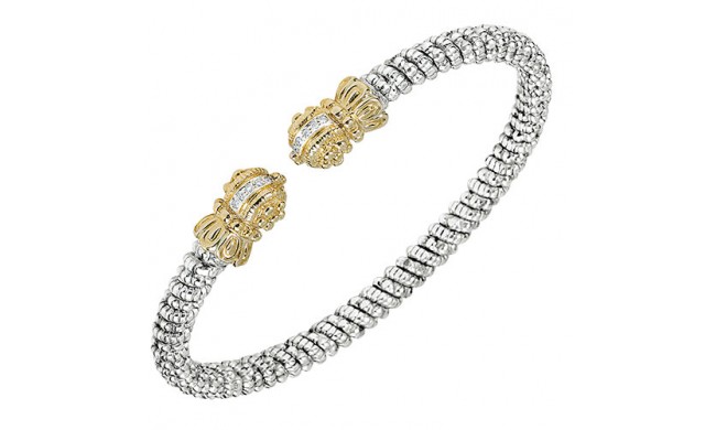 Alwand Vahan 4mm 14k Gold & Sterling Silver Diamond Bracelet