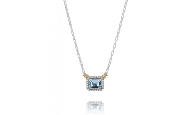 Vahan 14k Gold & Sterling Silver Sky Blue Topaz Necklace