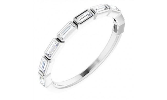 14K White 1/4 CTW Anniversary Band