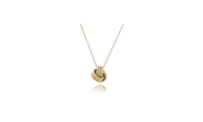 Carla 14K Yellow Gold 18 Inch Twisted Love Knot Necklace