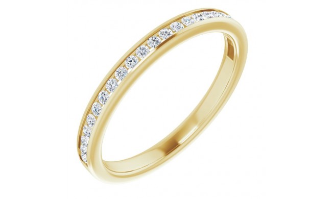 14K Yellow 1/5 CTW Diamond Anniversary Band