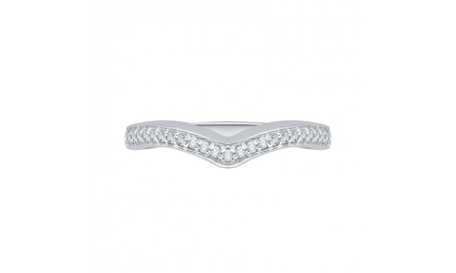 Shah Luxury 14K White Gold Diamond Wedding Band