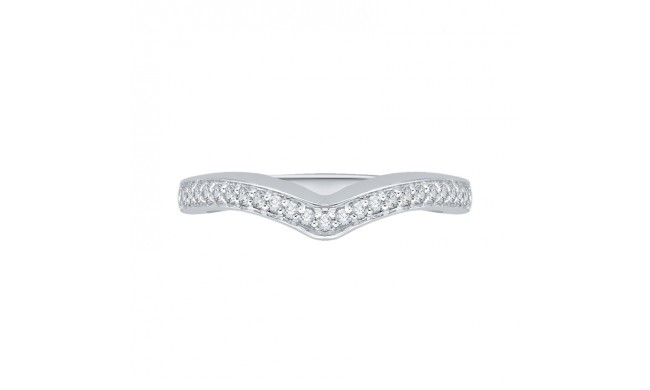 Shah Luxury 14K White Gold Diamond Wedding Band