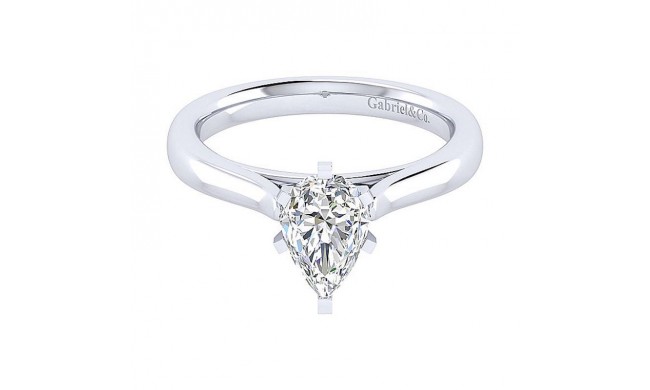 Gabriel & Co 14K White Gold Michelle Solitaire Diamond Engagement Ring