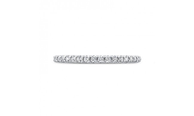 Shah Luxury Round Diamond Half-Eternity Wedding Band In 14K White Gold