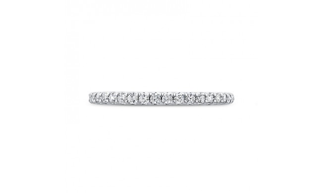 Shah Luxury Round Diamond Half-Eternity Wedding Band In 14K White Gold