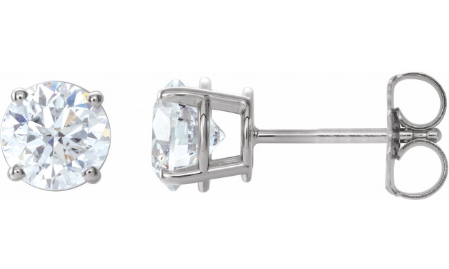 14K White 1 1/2 CTW Diamond Earrings
