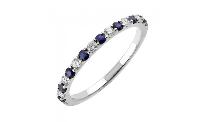 Gems One 10Kt White Gold Diamond (1/5Ctw) & Sapphire (1/5 Ctw) Ring
