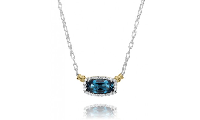 Vahan 14k Gold & Sterling Silver London Blue Topaz Necklace