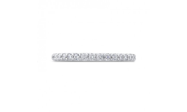 Shah Luxury Round Diamond Half-Eternity Wedding Band In 14K White Gold