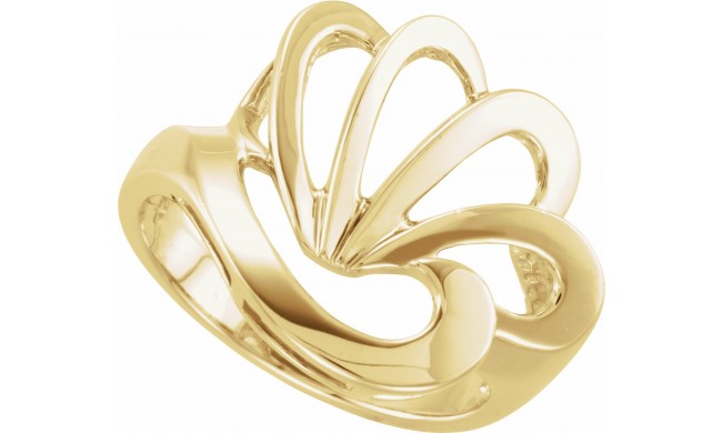 14K Yellow Freeform Ring