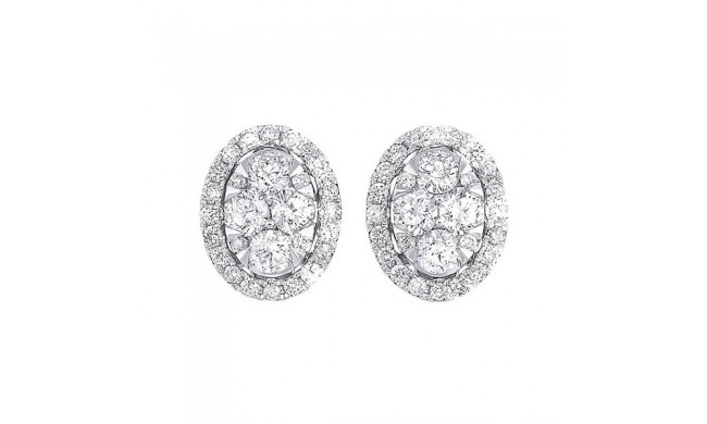 Gems One 14Kt White Gold Diamond (1Ctw) Earring