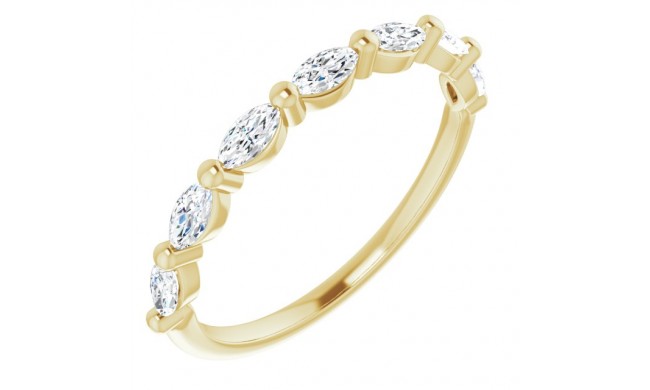 14K Yellow 1/2 CTW Diamond Anniversary Band