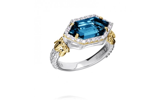 Vahan 14k Gold & Sterling Silver London Blue Topaz Ring