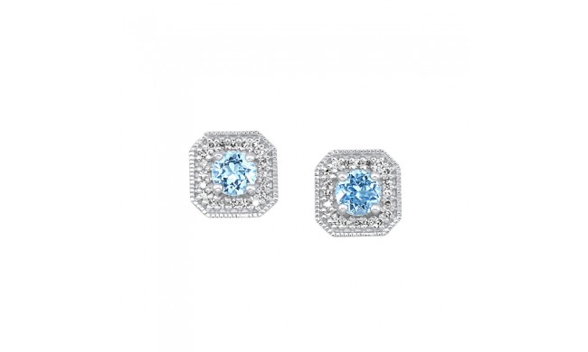 Gems One 10Kt White Gold Diamond (1/10 Ctw) Earring