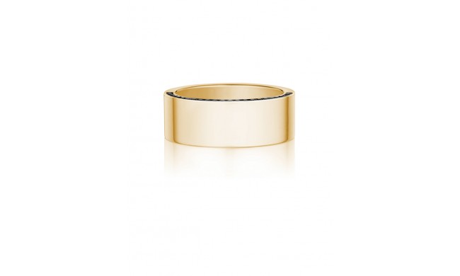 Henri Daussi 8mm Men's Wedding Band MB11-3 18k Gold Yellow 0.40 Ctw.