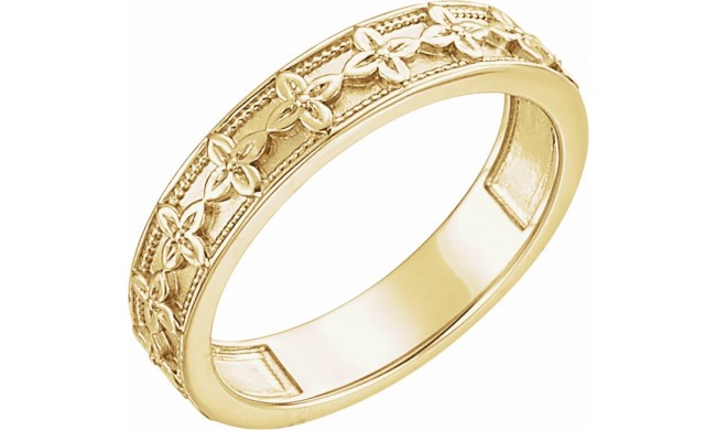 14K Yellow Stackable Ring