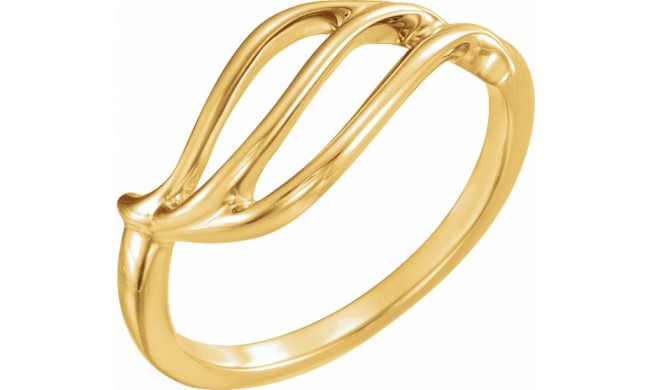 14K Yellow Freeform Remount Ring