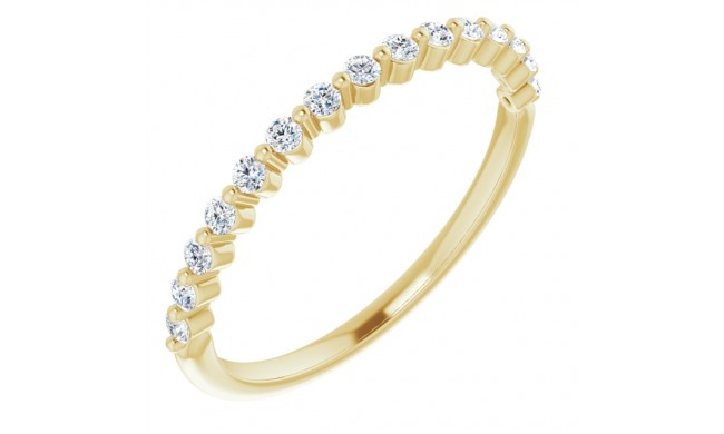 14K Yellow 1/5 CTW Diamond Anniversary Band