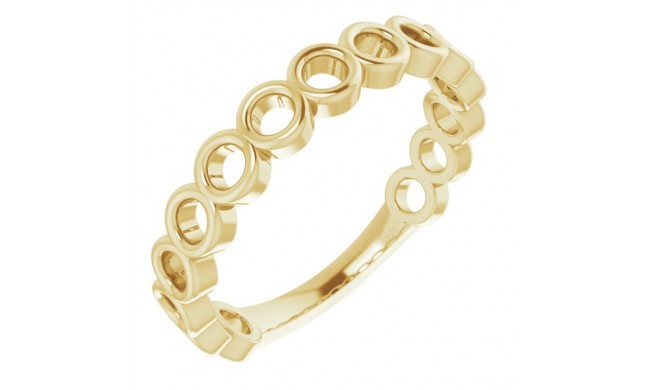 14K Yellow Stackable Ring