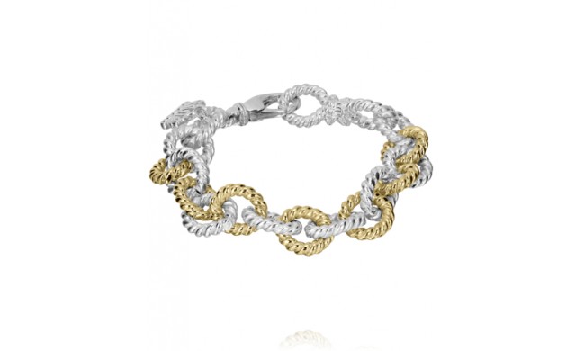 Vahan 14k Gold & Sterling Silver Chain Bracelet