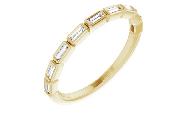 14K Yellow 1/5 CTW Diamond Anniversary Band
