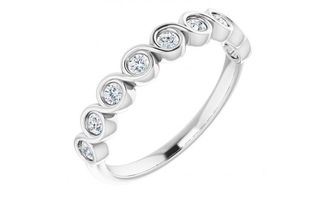 14K White 1/4 CTW Diamond Anniversary Band