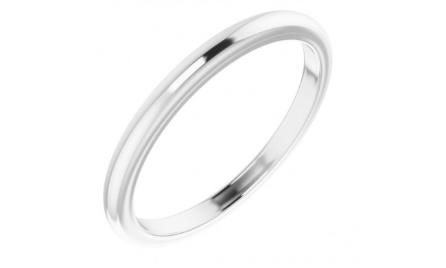 14K White Matching Band