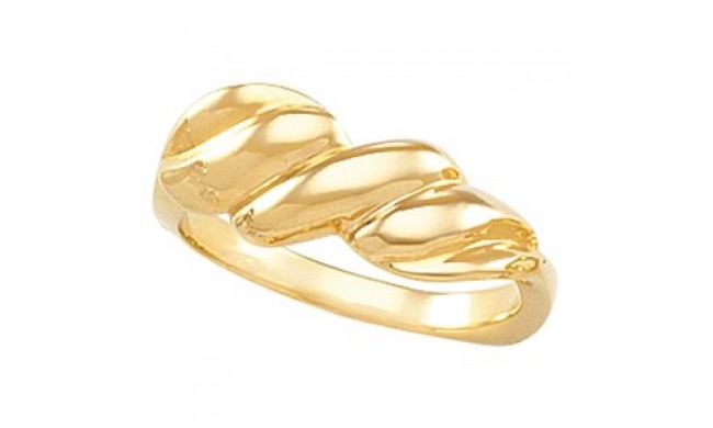 10K Yellow Metal Fashion Ring