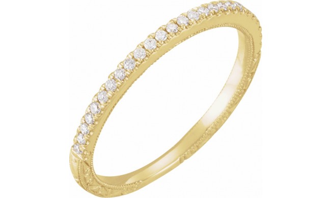 14K Yellow 1/6 CTW Diamond Anniversary Band