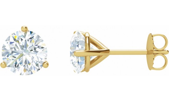 14K Yellow 1 CTW Diamond Stud Earrings