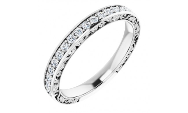 14K White 1/4 CTW Diamond Anniversary Band