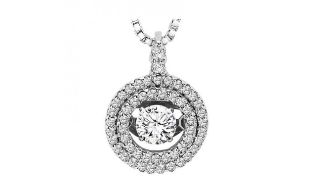 Gems One 14KT White Gold & Diamonds Stunning Neckwear Pendant - 2 ctw