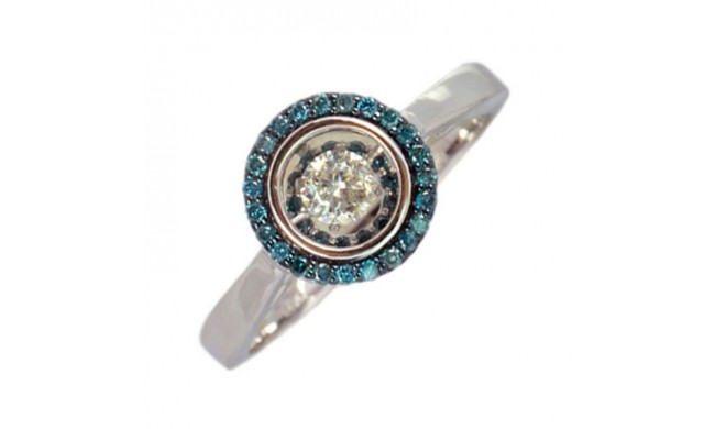 Gems One 14KT White Gold & Diamond Rhythm Of Love Fashion Ring  - 3/8 ctw