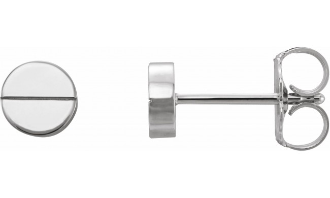 Platinum Geometric Earrings