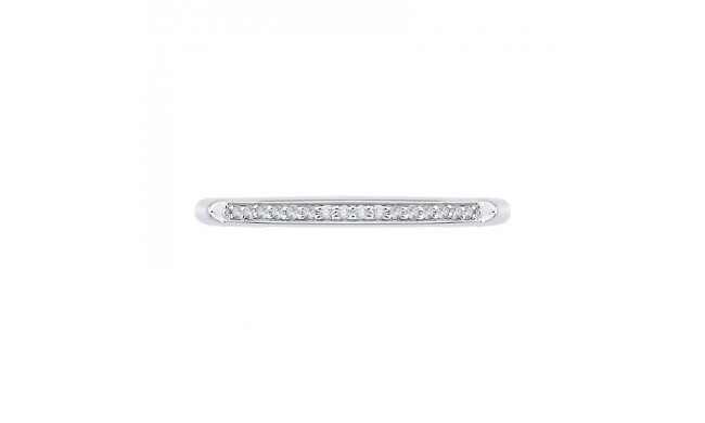 Shah Luxury Round Diamond Wedding Band In 14K White Gold