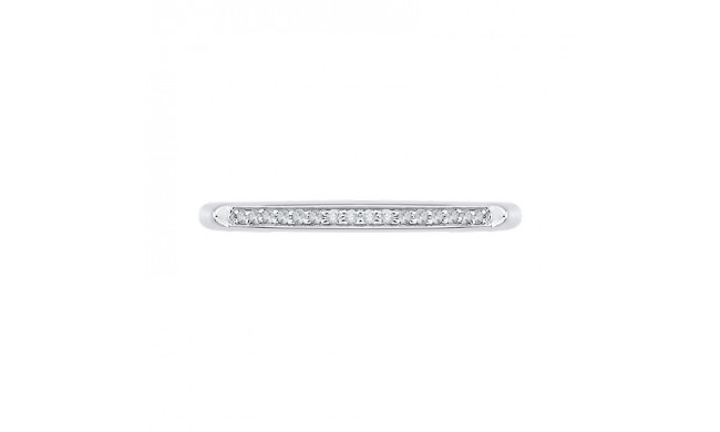 Shah Luxury Round Diamond Wedding Band In 14K White Gold