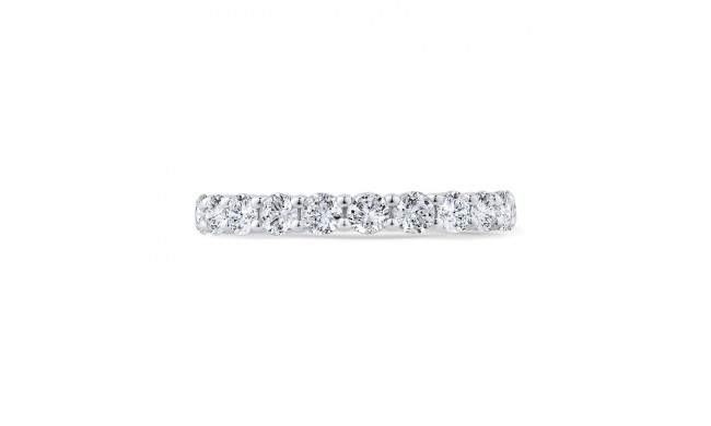 Shah Luxury Round Diamond Half-Eternity Wedding Band In 14K White Gold