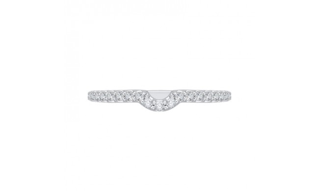 Shah Luxury Round Diamond Wedding Band In 14K White Gold