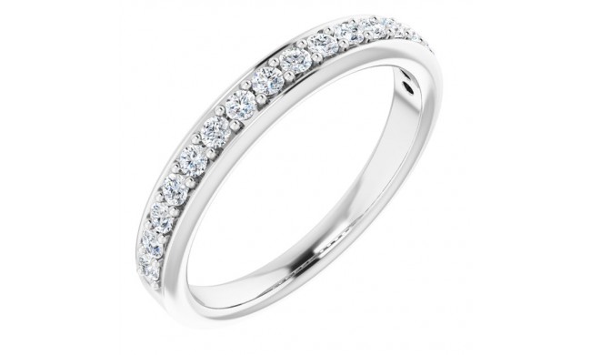 14K White 1/3 CTW Diamond Anniversary Band