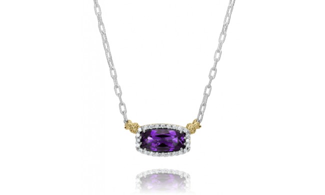 Vahan 14k Gold & Sterling Silver Amethyst Necklace