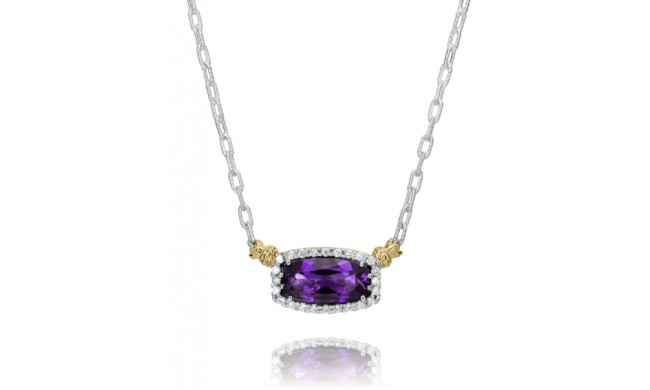 Vahan 14k Gold & Sterling Silver Amethyst Necklace