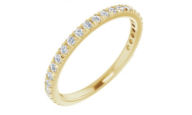 14K Yellow 1/3 CTW Diamond Matching Band