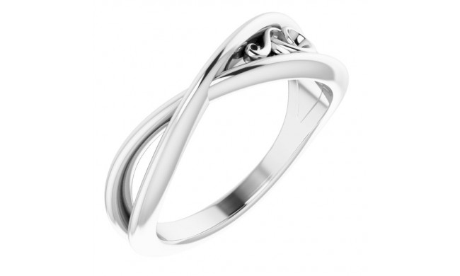 14K White Sculptural-Inspired  Ring