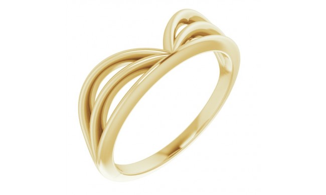 14K Yellow Crown Ring