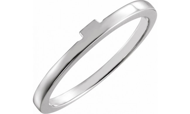 14K White Band