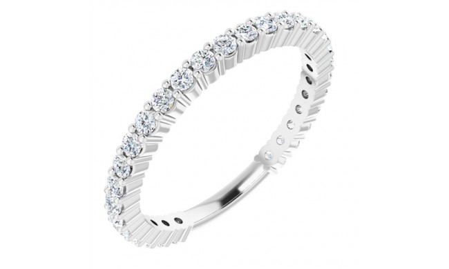14K White 1/2 CTW Diamond Anniversary Band